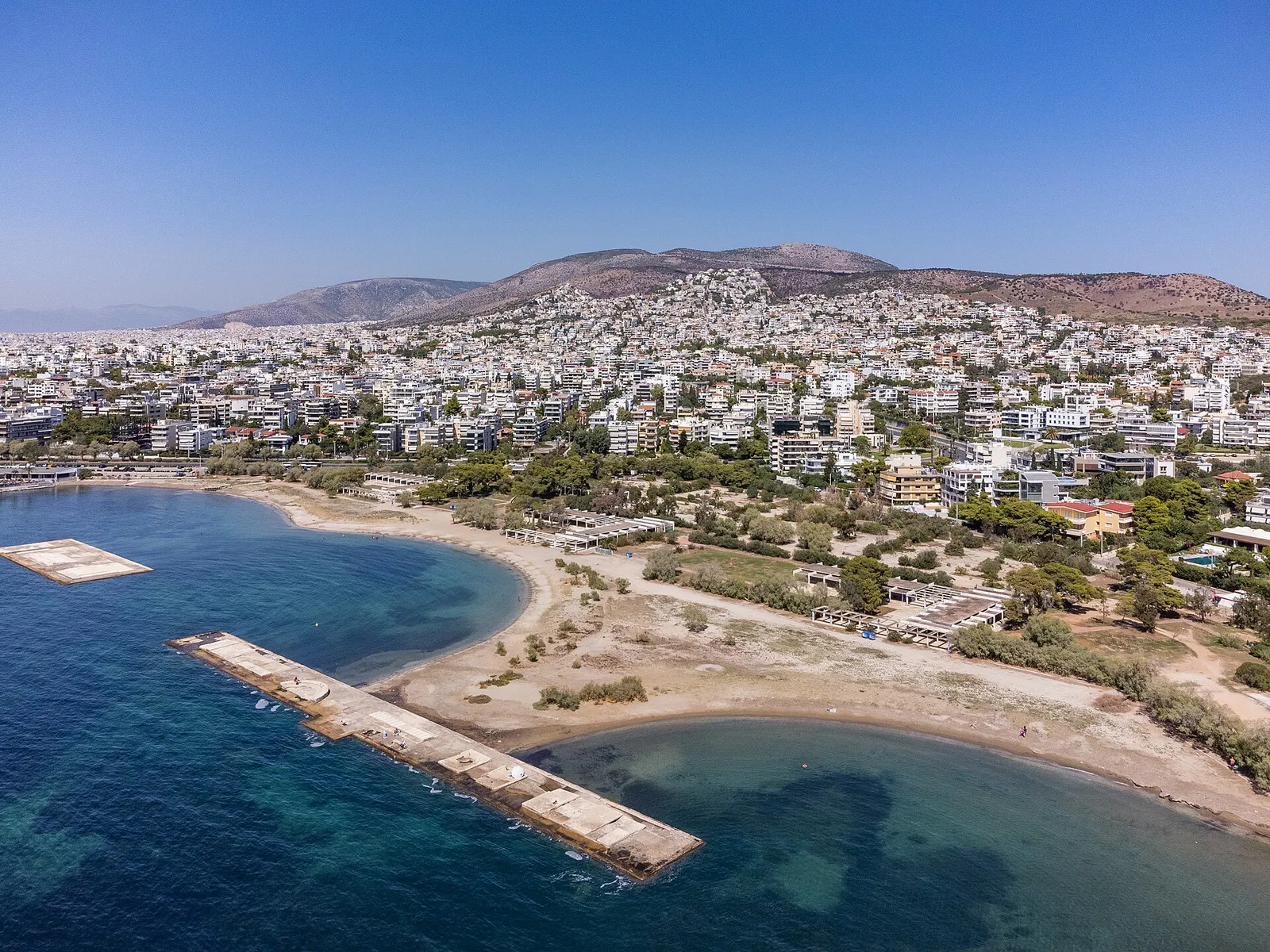 Voula · B plajı havadan